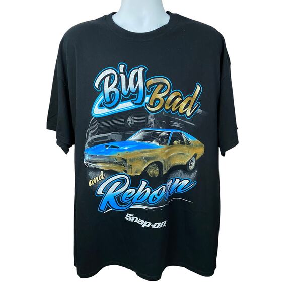 Snap-On Tools Big Bad and Reborn Graphic T-Shirt Men's 2XL Mechanic Workwear - Picture 1 of 7